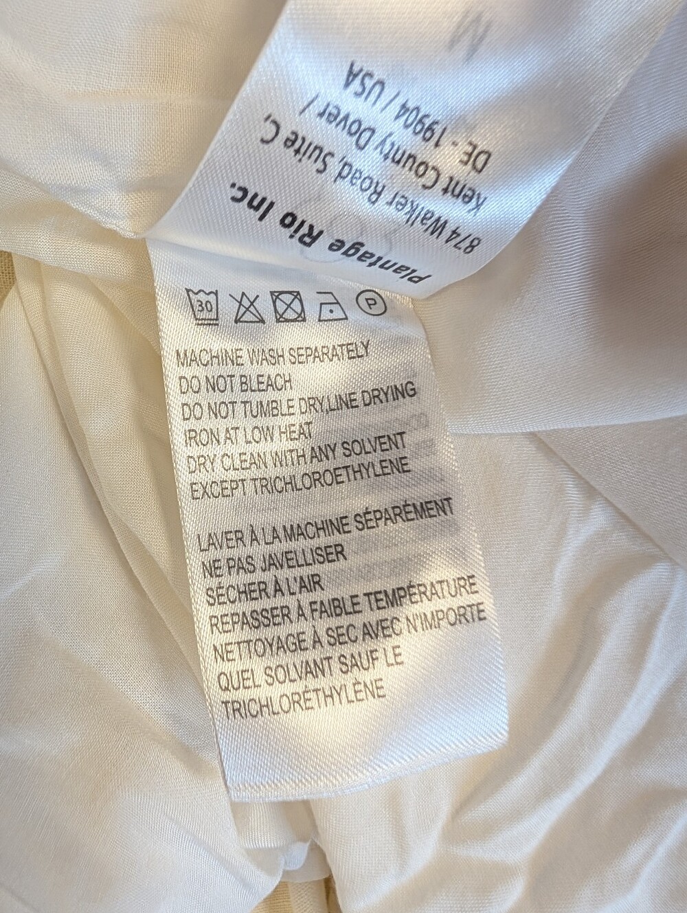 FARM Rio Ivory Off White Linen Knotted Cut Out V-Neck Sleeveless Midi Dress M - Picture 12 of 13